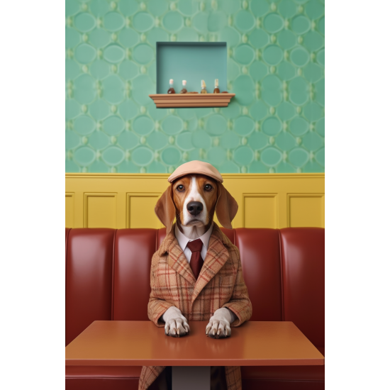 Beagle bar - Πίνακας σε καμβά Κάδρα / Καμβάδες