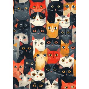 Beautiful kitties - Πίνακας σε καμβά