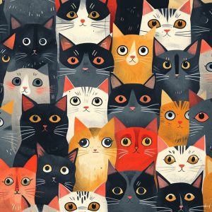 Beautiful kitties - Πίνακας σε καμβά