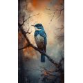 Blue kingfisher - Πίνακας σε καμβά