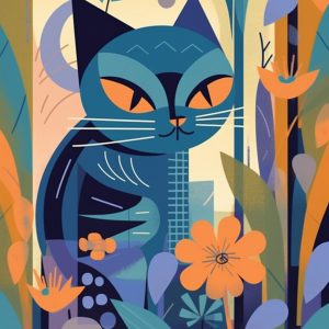 Cat in colour 2 - Πίνακας σε καμβά Cat in colour 2 - Πίνακας σε καμβά