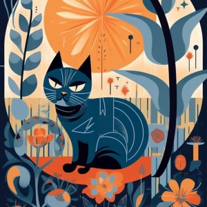 Cat in colour - Πίνακας σε καμβά Cat in colour - Πίνακας σε καμβά