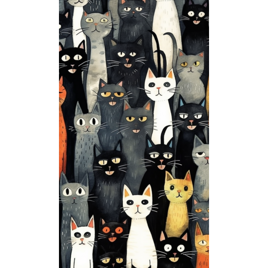 Cats in sweaters - Πίνακας σε καμβά Κάδρα / Καμβάδες