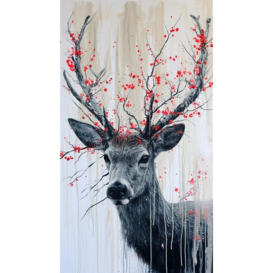 Cherry antlers - Πίνακας σε καμβά