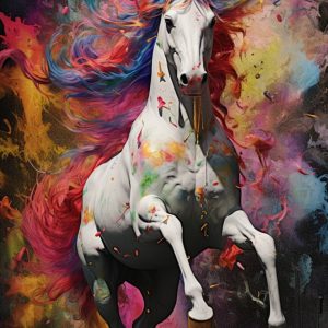 Colorful unicorn - Πίνακας σε καμβά