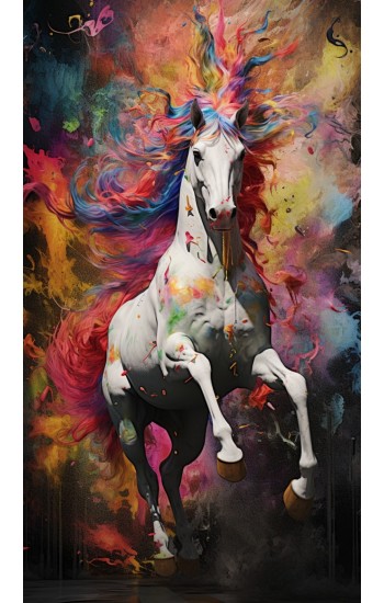 Colorful unicorn - Πίνακας σε καμβά