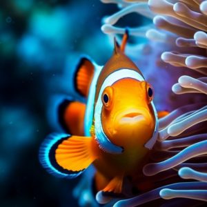 Cute clownfish - Πίνακας σε καμβά