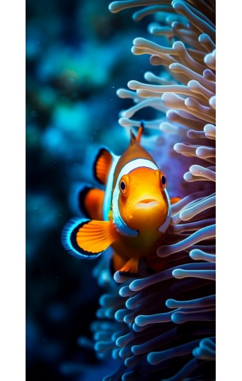 Cute clownfish - Πίνακας σε καμβά