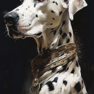 Dalmatian dog in style - Πίνακας σε καμβά Dalmatian dog in style - Πίνακας σε καμβά