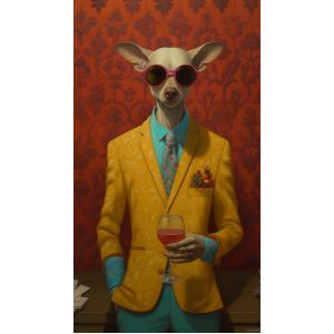 Drinking wine - Πίνακας σε καμβά