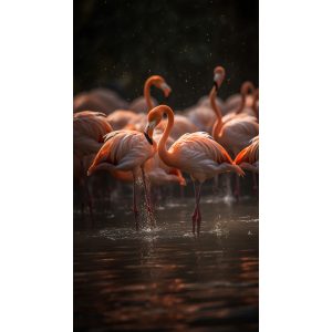 Flamingos - Πίνακας σε καμβά