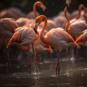 Flamingos - Πίνακας σε καμβά