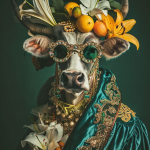 Funky cow - Πίνακας σε καμβά