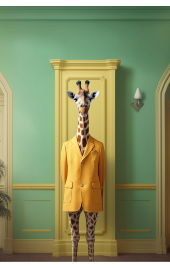 Funky giraffe - Πίνακας σε καμβά