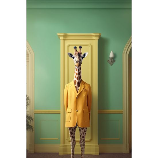 Funky giraffe - Πίνακας σε καμβά