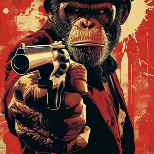 Gangster monkey - Πίνακας σε καμβά Gangster monkey - Πίνακας σε καμβά