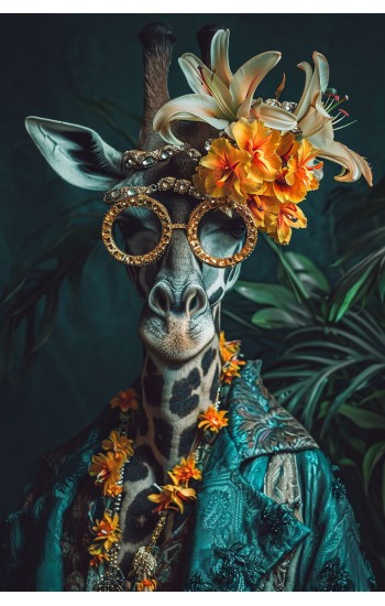 Giraffe extra vagance - Πίνακας σε καμβά