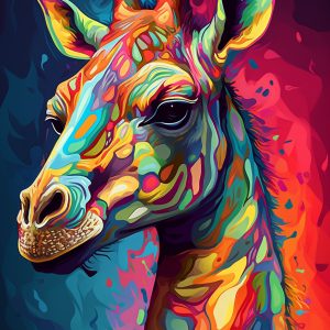 Giraffe fine art - Πίνακας σε καμβά