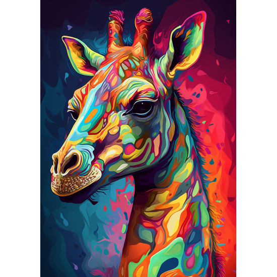 Giraffe fine art - Πίνακας σε καμβά Κάδρα / Καμβάδες