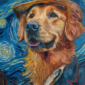 Golden retriever - Πίνακας σε καμβά