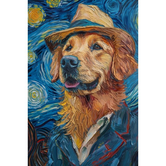 Golden retriever - Πίνακας σε καμβά