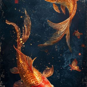 Goldfishes - Πίνακας σε καμβά Goldfishes - Πίνακας σε καμβά