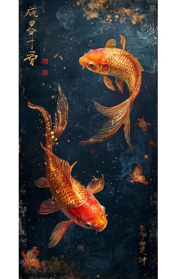 Goldfishes - Πίνακας σε καμβά