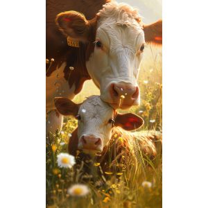 Grazing in the field - Πίνακας σε καμβά