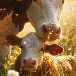 Grazing in the field - Πίνακας σε καμβά