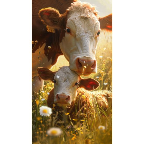 Grazing in the field - Πίνακας σε καμβά Grazing in the field - Πίνακας σε καμβά
