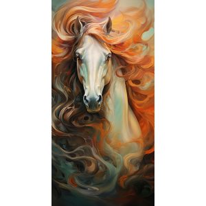 Horse with long hair - Πίνακας σε καμβά Horse with long hair - Πίνακας σε καμβά