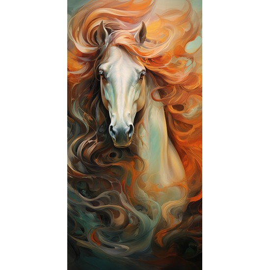 Horse with long hair - Πίνακας σε καμβά Κάδρα / Καμβάδες