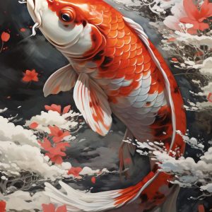 Koi pond - Πίνακας σε καμβά Koi pond - Πίνακας σε καμβά