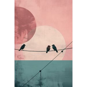 Lovebirds - Πίνακας σε καμβά