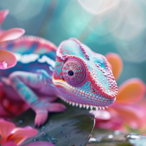 Lovely chameleon - Πίνακας σε καμβά Lovely chameleon - Πίνακας σε καμβά