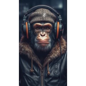 Monkey in style - Πίνακας σε καμβά