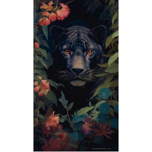 Panther in the jungle - Πίνακας σε καμβά