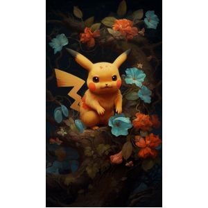 Pikachu the lord of the flowers - Πίνακας σε καμβά