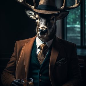 Reindeer brandy - Πίνακας σε καμβά