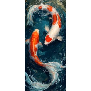 Swirling in water - Πίνακας σε καμβά