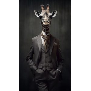 Tuxedo giraffe - Πίνακας σε καμβά