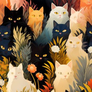 Wild cats - Πίνακας σε καμβά