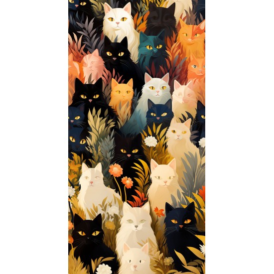 Wild cats - Πίνακας σε καμβά - Πίνακας σε καμβά Κάδρα / Καμβάδες