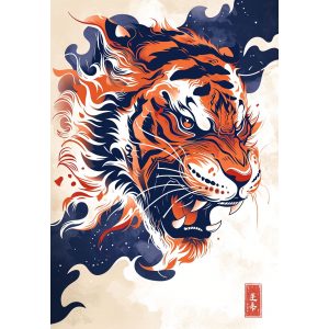 Year of the tiger - Πίνακας σε καμβά