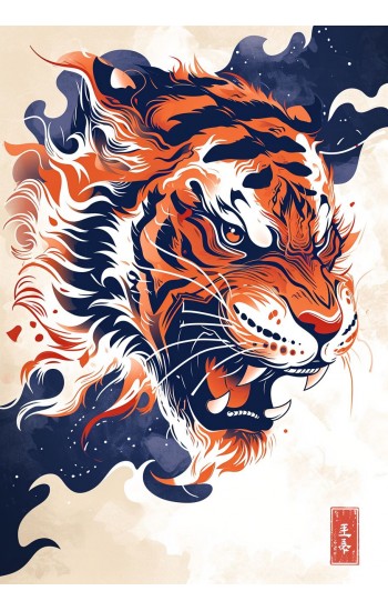 Year of the tiger - Πίνακας σε καμβά
