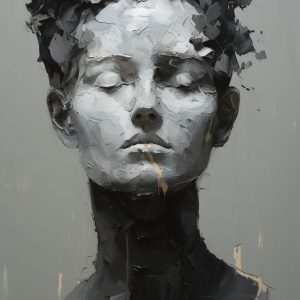 Abstract face - Πίνακας σε καμβά