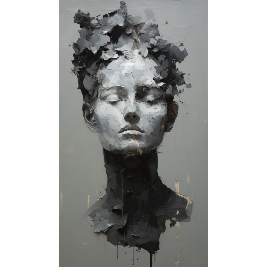 Abstract face - Πίνακας σε καμβά