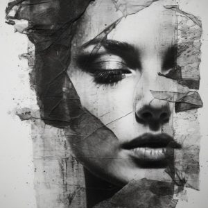 Woman's consciousness - Πίνακας σε καμβά Woman's consciousness - Πίνακας σε καμβά
