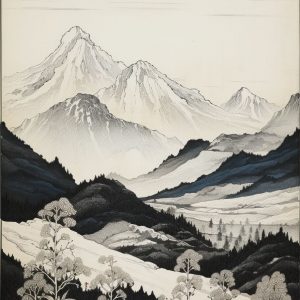 Mountain range - Πίνακας σε καμβά