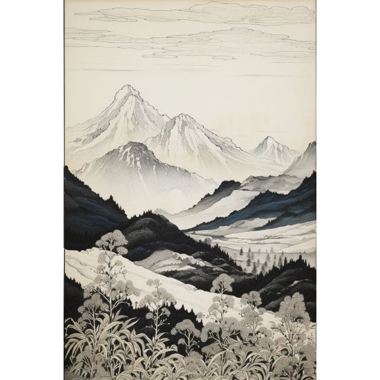 Mountain range - Πίνακας σε καμβά